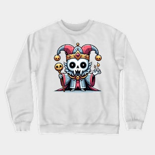 Cute Skeleton Mage Crewneck Sweatshirt